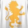 Harry Potter Gryffindor Mascot Women’s White Crew Neck Short Sleeve Crop Top - 4 of 4