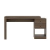 NicBex Home Office Desk 47.5" L Morden Expandable Writing Desk with Drawers, Open Storage Shelf, Wooden Desktop and Legs for Study and Work - 3 of 4
