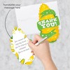 Big Dot of Happiness It's Corn - Shaped Thank You Cards - Fall Harvest Party Thank You Note Cards with Envelopes - Set of 12 - 2 of 4