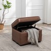 24" Wide Rectangle Storage Ottoman - WOVENBYRD - 2 of 4