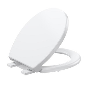 CuisinSmart 17"/19" Toilet Seat, Quick-Attach Hardware with Grip-Tight Bumpers, Quick-Release, Slow-Close Toilet Seat - 1 of 4