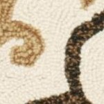 ivory/dark brown