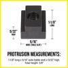 Mission Automotive 5-Pack of T-Slot Nuts - Ideal T Slot Nut for Toyota Tunda & Toyota Tacoma Pick-Up Truck Bed Deck Rails - Cleat/Cleats - 4 of 4