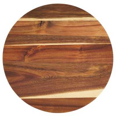 Rustic Dark Brown Acacia Wood Cake Stand for Appetizers and Desserts