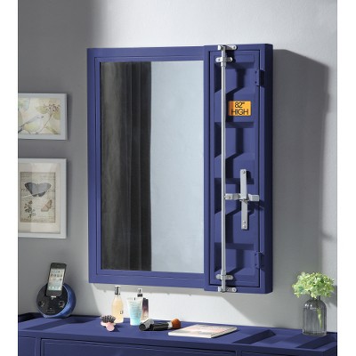 Cargo Blue Finish Vanity Mirror