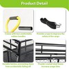 Steel Garden Cart with Removable Sides, 1400 lbs Capacity Wagon Cart with Handle,Utility Cart Utility Wagon Convert into Flatbed for Garden Farm Yard - 3 of 4