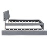 Whisen Twin Size Teddy Fleece Platform Bed with Upholstered, Pull-Out Trundle and Plush Fabric, Easy Assembly - 4 of 4