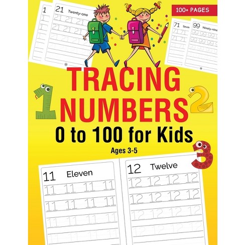 Tracing Numbers 0 To 100 For Kids Ages 3-5 - Large Print By Classy