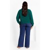 Women's Plus Size Untamed Sweater - teal | CITY CHIC - 4 of 4