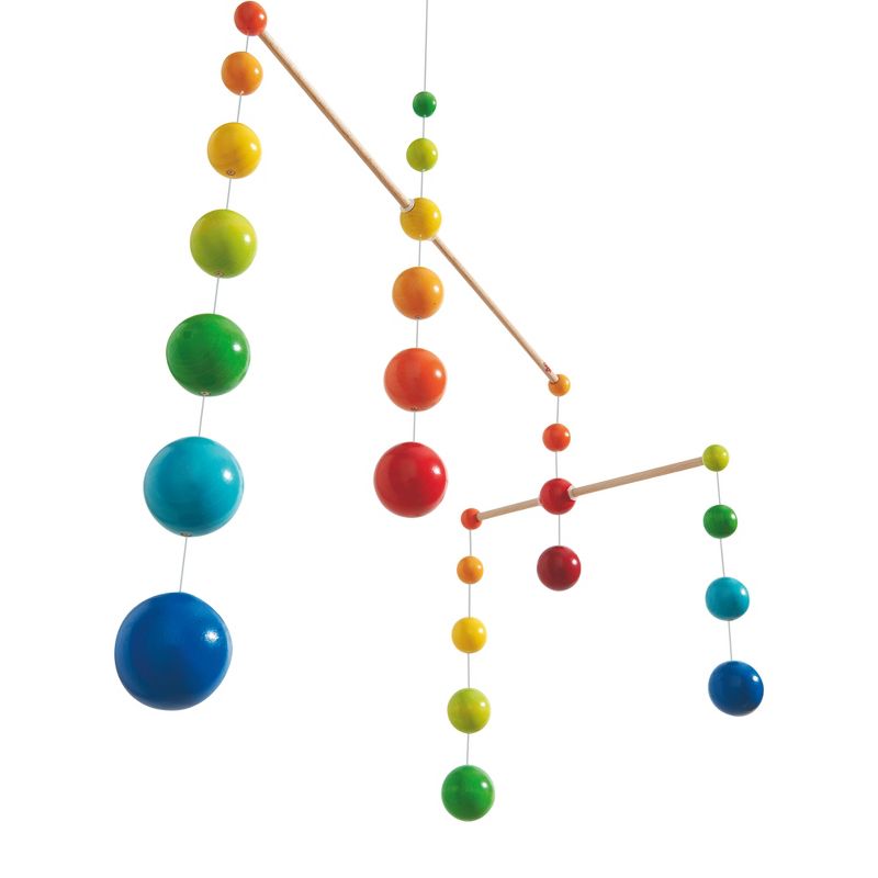 HABA Nursery Room Wooden Mobile Rainbow Balls (Made in Germany), 2 of 5