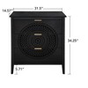 TIRAMISUBEST Hollow-Carved 3 Drawer Dresser Storage Chest with Metal Handles For Living Room Bedroom - 3 of 4