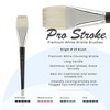 Creative Mark Pro Stroke Premium White Chungking Hog Bristle Artist Paint Brush - Bright - Natural Bristle Brush w/ Great Control Suitable for Oils, - 2 of 4
