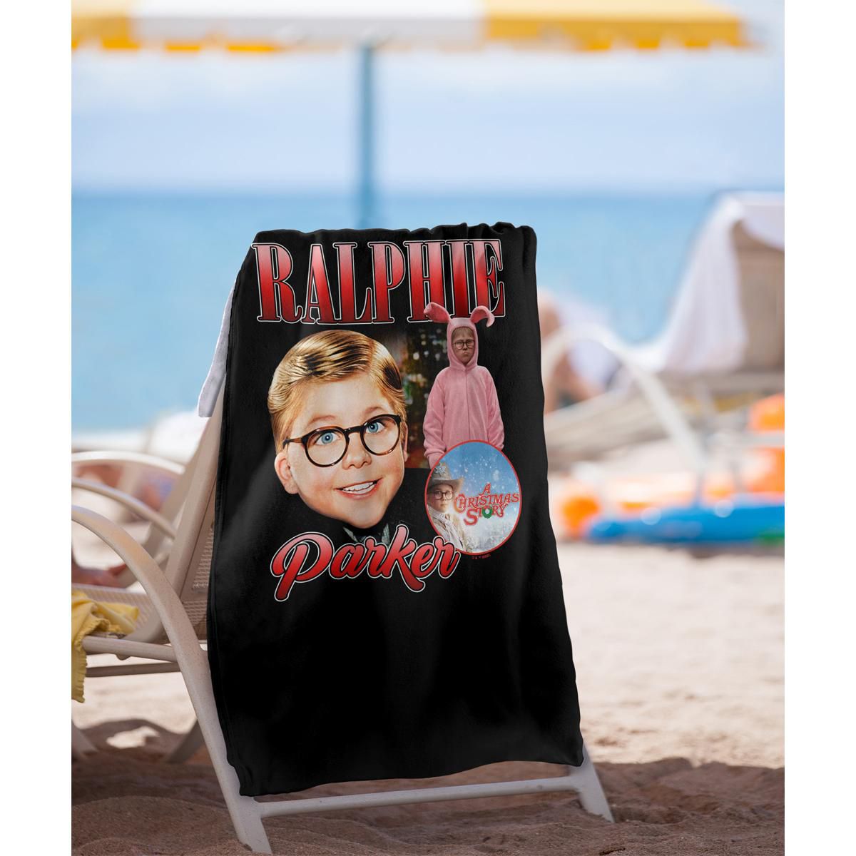 A Christmas Story Ralphie Collage 30" x 60" Beach Towel - thumbnail 2