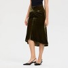 Women's Velvet Twist Midi Pull-On Skirt - A New Day™ - 3 of 4