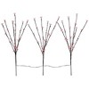 Northlight Set of 3 Pre-Lit Cherry Blossom Artificial Tree Branches, 72 Red LED Lights - 3 of 4