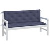 vidaXL Garden Bench Cushion Set of 2 Navy Blue - 3 of 4