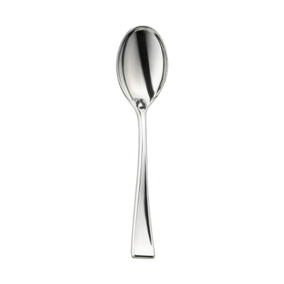 Smarty Had A Party Metallic Silver Mini Plastic Tasting Spoons - 960 pcs