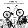 Gulches 24 inch Mountain Bike for Teenagers Girls Women,Shimano 21 Speeds with Dual Disc Brakes and 100mm Front Suspension, White - 4 of 4