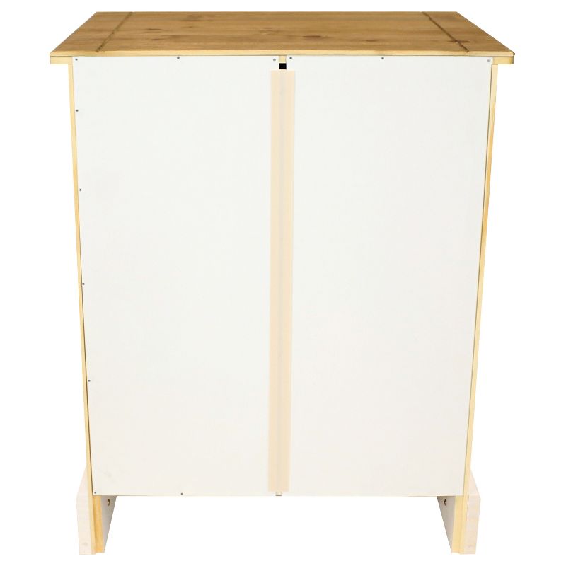 Sunnydaze Indoor Nightstand Table with Drawer and Door - Solid Pine Construction - White - 26" H, 4 of 15