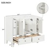 Akoasm 36 Inch Wood Bathroom Storage Vanity Cabinet With Soft Closing Doors & Drawers(No Sink)-White - 2 of 4