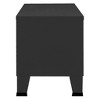 vidaXL Industrial TV Stand Black 41.3 in.x13.8 in.x16.5 in. Metal - 4 of 4