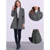 INSPIRE CHIC Women's Winter Long Lapel Collar Double Breast Coats - 2 of 4