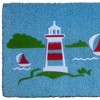 HomeRoots 18" X 30" Blue Coir Tropical Outdoor Door Mat - 4 of 4