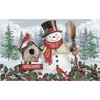 Briarwood Lane Winter Doormat 30x18 Indoor Outdoor Jolly Snowman Welcome For Winter Doormat - 3 of 4