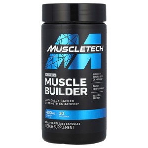 MuscleTech Muscle Builder, Muscle Building Supplements for Men & Women, Nitric Oxide Booster, Muscle Gainer Workout Supplement, 400mg of Peak ATP for - 1 of 3