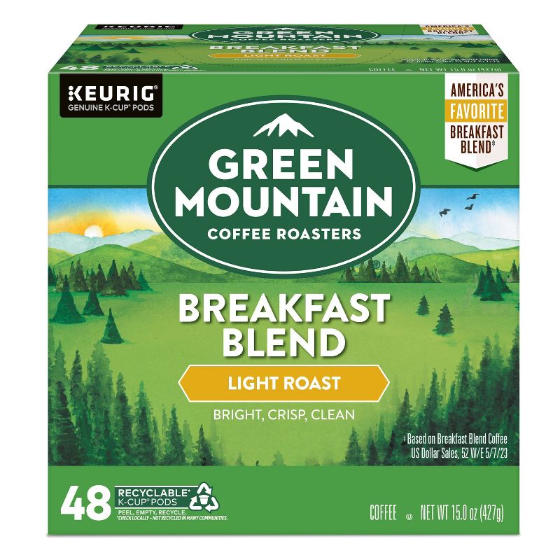 Green Mountain Coffee Breakfast Blend Keurig K-Cup Coffee Pods, 1 of 18
