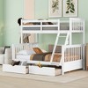 Grungis Twin Over Twin Loft Bed with Ladders and 2 Storage Drawers,Modern Bunk Bed Can Divided Into 2 Beds,Loft and Bunk Bed for Bedroom - 2 of 4