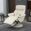 Homcom Manual Recliner, Swivel Lounge Armchair With Side Pocket ...