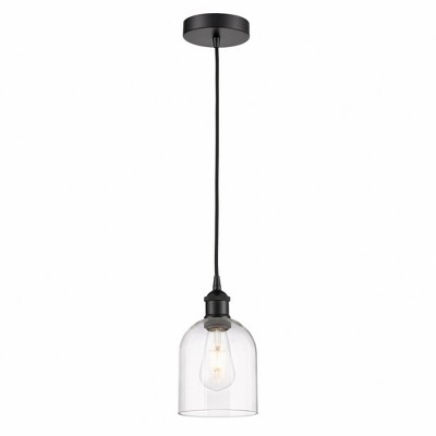 Bella - 1 Light Cord Hung Mini Pendant In Industrial Style-9.5 Inches Tall and 5.5 Inches Wide