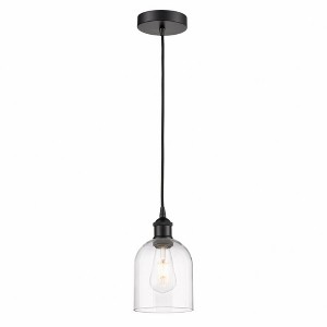 Bella - 1 Light Cord Hung Mini Pendant In Industrial Style-9.5 Inches Tall and 5.5 Inches Wide - 1 of 1