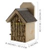 Uncle Dunkels Ultimate Wren and Chickadee Birdhouse; Rustic Handmade Small Bird Nesting Box - 3 of 4
