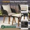 VASIP 5 Pieces Patio Furniture Chair Sets, Patio Conversation Set With Wicker Cool Bar Table, Ottomans,Outdoor Furniture Bistro Sets - 2 of 4