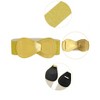 INSPIRE CHIC Women's Interlock 8-shaped Buckle Elastic Faux Leather Stretch Waist Belt 2 Pcs - 2 of 4