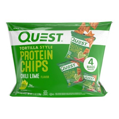 Quest Tortilla Style Protein Chips - Chili Lime - 4ct/4.5oz