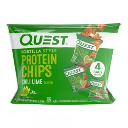 Quest Nutrition Tortilla Style Protein Chips - Chili Lime - 4pk/1.1oz