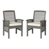 PAGED Set of 2 Patio Dining Chairs,Modern Outdoor Dining Chairs with Cushions,20 inch Chairs Suitable for Patio,Garden - 4 of 4