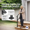VEVOR Handrails for Outdoor Steps, 2 PCS 2-3 Step Stair Hand Rail Kit, Transitional Carbon Steel Railings with Installation Kit, Stair Rails, Black - 3 of 4