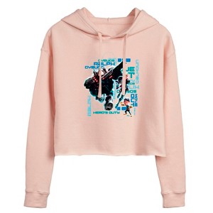 Women's - Disney - Hero's Duty Cropped Graphic Hoodie - 1 of 2