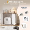 Acekool Litter Robot 4 Enclosure Cabinet, Cat Litter Robot Furniture with Dog Proof Shelf & Power Outlet for Living Room - 3 of 4