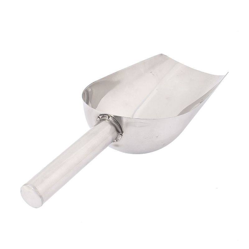 Unique Bargains Home 24.5cm Stainless Steel Flour Shovel Dry Bin Ice Cream Scoops Silver Tone 1 Pc, 2 of 4