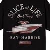 Dexter Slice of Life Boat Tours Bay Harbor Adult Black Crew Neck Short Sleeve T-shirt - 4 of 4
