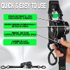 ATTOP 1 Inch x 10 Inch 1500lb Self-Retracting Ratchet Straps (2-Pack) – Automatic Cargo Tie-Downs with S-Hooks for Trucks, Trailers & Motorcycles - 3 of 4