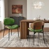 Art Leon Set of 2 Faux Leather and Bentwood Dining Chair with Metal Legs - 3 of 4
