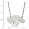 Black Bow Jewelry 14k White Gold Indiana State Sycamores NCAA Necklace 18 Inch - 2 of 4