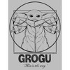 Men's Star Wars: The Mandalorian Vitruvian Grogu T-Shirt - 2 of 4