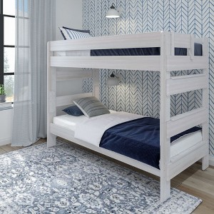 Plank+Beam Solid Wood Farmhouse Twin over Twin Bunk Bed for Adult - 1 of 4